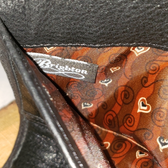 Brighton Leather Black & Faux Alligator Brown Trifold Wallet Free With Purchase - Picture 11 of 11